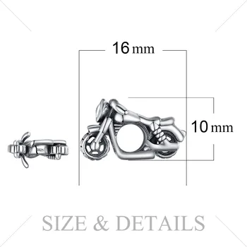 JewelryPalace Motorcykel 925 Sterling Sølv-Perle-Charms Sølv 925 Oprindelige Armbånd Sølv 925 oprindelige Til smykkefremstilling