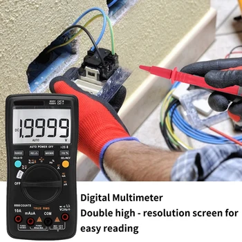 ZT-300AB Håndholdt Digital Multimeter LCD-Baggrundslys Bærbare AC/DC-Amperemeter Voltmeter Ohm Spænding Tester Meter Multimetro
