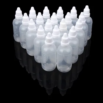 50STK 5 ml/10 ml/15 ml/20 ML/30 ML/50 ML Tom Plastik Squeezable Dropper Flasker Flydende Eye Dropper Genpåfyldelig Flaske 18may9