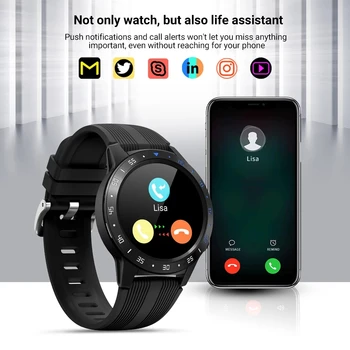 M5 Smart Ur Smartwatch Mænd Kvinder GPS-Kompas, Barometer Bluetooth Ringer til Udendørs Sport Fitness Tracker puls Smart Ur