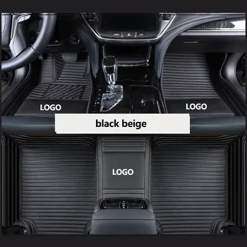 Kalaisike Brugerdefinerede LOGO bil gulvmåtter for Audi alle model A1, A3, A7, A8 A4 A5 S5 S6 S7 S8 TT SQ5 A6 R8 Q7 S3 Q3 Q5 SR4-7 bil styling