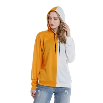 2020 Efterår Og Vinter Teens Mode Hoodie Sweatshirt Pullover Syning Farve Jakker