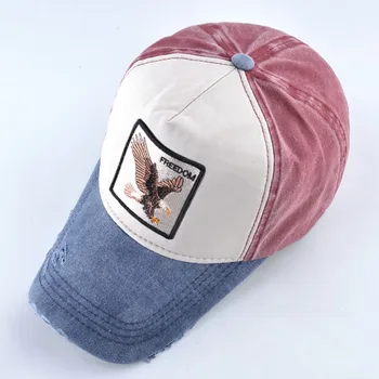 Broderi Eagle Baseball Caps For Mænd Foråret Efteråret Bomuld Far Hat Til Kvinder Mode Vasket Denim Casquette Snapback Hip Hop Knogle