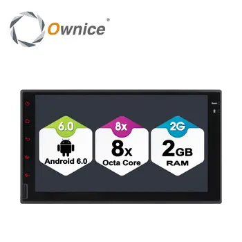 Ownice C500 Android 6.0 2G RAM 1024*600 2 din Universal GPS-Navigation, BT Radio Stereo Audio Afspiller Understøtter 4G SIM-LTE-Netværk