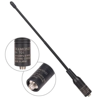 Diamant RH701 SMA-F Kvindelige Dual Band VHF/UHF 144/430MHz Bløde Antenne Til Baofeng UV-5R UV-82 UV-S9 UVB3 Plus BF-888S Skinke Radio