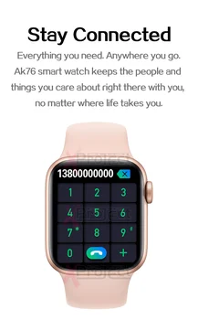 AK76 Smart Ur 2021 Bluetooth-spil apple ur call Fitness armbånd puls Mænd til ios oppo se pk amzfit haylou ls05