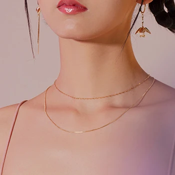 MWM rundt vedhæng i rustfrit stål halskæde vintage multi-lagdelte halskæder for kvinder boheme mønt geometriske smykker og mode