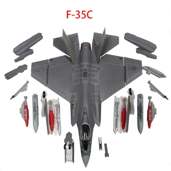 Skala 1/72 Legering Fly F-35 US Air Force F35A F35B F35C Lightning II Joint Strike Fighter-Model Legetøj, som Børn Børn Gave til C