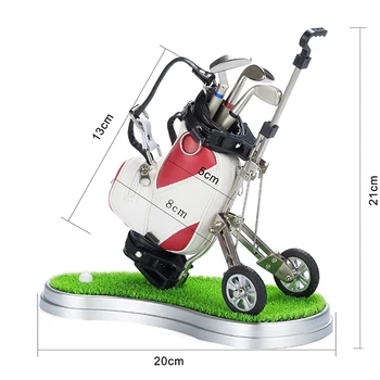 KOFULL Mini Golf Trolley Pen Indehaveren Bruser Dekoration PU Læder Nyhed Gave