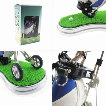 KOFULL Mini Golf Trolley Pen Indehaveren Bruser Dekoration PU Læder Nyhed Gave