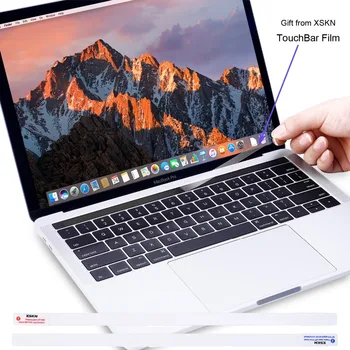XSKN OS X Genvej Tastatur Dække Huden til Touchbar Macbook 13 15 tommer A1706 A1707(2016 Udgivelse), en Gratis Gave Touch Bar mærkat