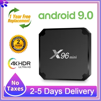 X96 Mini TV-Boks Android 9.0 2020 Amlogic S905W Quad-Core X96 Mini Full HD-2,4 G WIFI H. 265 Media Player 4k Smart TV Boks X96 Mini