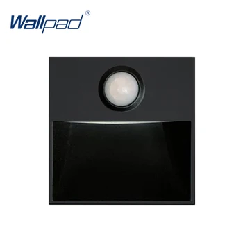 Wallpad Luksus Motion Sensor Footlight Skifter Funktionstasten Til Væggen Hvid Og Sort Plast Modul