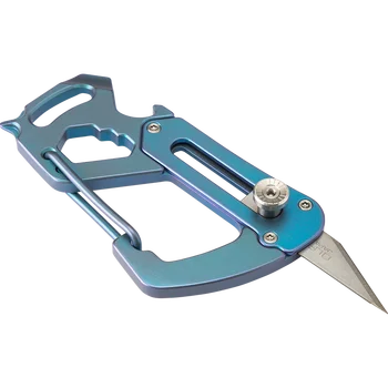 DitoTitanium legering push-pull-Pak EDC Værktøj kniv Oplukker Skruetrækker, Skruenøgle EDC multi-funktion hængende spænde Nøglering
