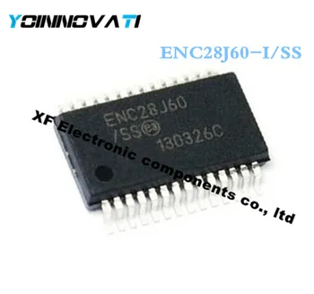 50stk/masse ENC28J60-I/SS ENC28J60 28J60 ETHERNET CTRLR W/SPI 28SSOP IC Bedste kvalitet