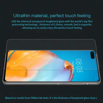 For Huawei P40 Skærm Protektor Huawei P40 glas film NILLKIN Fantastiske Nanometer-beskyttende Glas Til Huawei P40