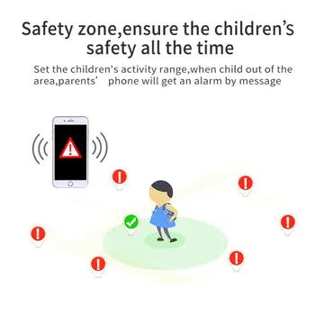 1.44 tommer Kids Touch Skærm, Smart Ur Vandtæt Barn Ser Børn favorit-opkald Ringe til Voice Chat Smartwatch