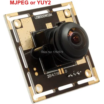 170 graders fisheye-linse, 5MP 2592x1944 MJPEG YUY2 ov5640 USB HD cmos-vidvinkel kamera modul med UVC -, Auto hvid blance AEB