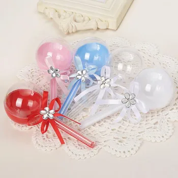 12pcs Slikkepind de Gennemsigtige Plast-Candy Box Bryllup Dekoration Baby Brusebad Jul Fødselsdag Part Favoriserer Gaver