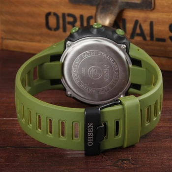 OHSEN elektronisk Digital Armbåndsur Mænd Stopur Grønne Militære LED Watch Mode Sport Dykning unisex Ure relogio masculino