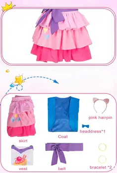 Mine Piger Kvinder Little Pony Pinkie Pie Menneskelige Cosplay Kostume Kvinde Pink Halloween, Karneval Kostumer Custom Made