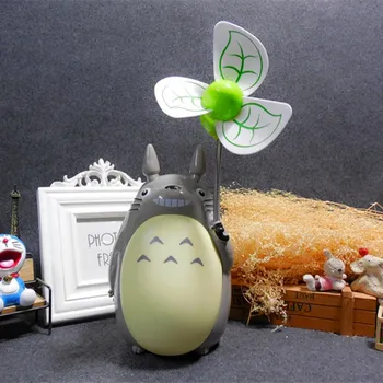 Kawaii Tegnefilm Min Nabo Totoro Fan Lampe Led Nat Lys USB-Læsning Tabel skrivebordslamper for Børn Gave Home Decor Nyhed