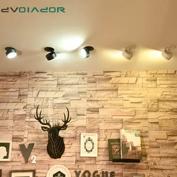 360 Graders Rotation Stedet lightings 7W 10W 12W integrerede LED-loftslampe ,Foldbar LED lys spray baggrund ned lys