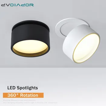 360 Graders Rotation Stedet lightings 7W 10W 12W integrerede LED-loftslampe ,Foldbar LED lys spray baggrund ned lys