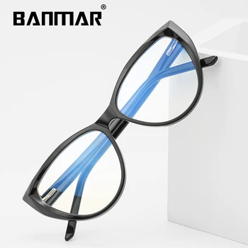 BANMAR Computer TR90 Briller Anti Blå Stråler Gaming Briller Kvinder Mænd Nærsynethed Blå Lys Blokering Linse Optisk Ramme Recept