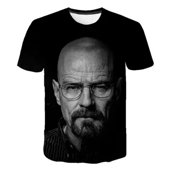 2020 Nye Mode Breaking Bad T Shirts Mænd Kvinder Heisenberg Camisetas Hombre 3D Printet Cool Tee Shirt, Toppe kortærmet T-shirt