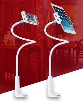 Tablet Stand Holder, Mount Holder Klip med Greb Fleksibel Lange Svanehals Arm Kompatibel med ipad iPhone/Nintendo Skifte/Samsung