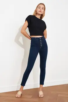 Trendyol Foran Knap Jegging-Jeans TWOAW21JE0446