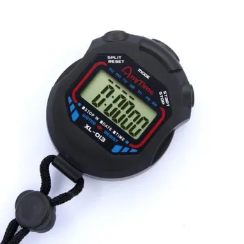 Professionelle Digitale Håndholdte LCD-Timer Sports Chronograph Counter Stopur med Rem XRQ88