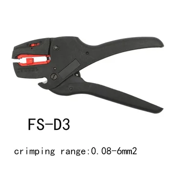 FS-D3 selvjusterende isolering Wire Stripper række 0.08-6mm2 Med Høj Kvalitet VÆRKTØJ engros