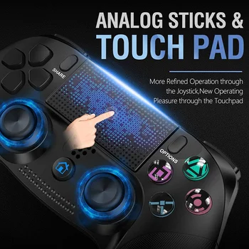 Trådløs Controller til Playstation 4/PS4 Pro/Slank Dual Vibration o Jack Kontakt Pad Seks-Akse LED-Indikator Gamepad