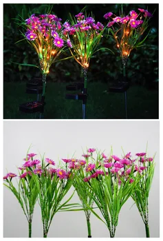 Solar light-LED ' en krysantemum græsplæne lampe udendørs vandtæt have villa midtergangen korridor juledekoration lysstofrør