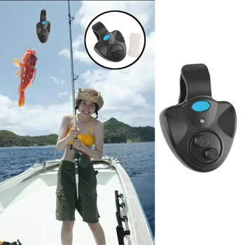 Elektronisk Fisk Bid Finder Alarm LED Lys Bell Klip På fiskestang Værktøjer Forsyninger YS-KØB