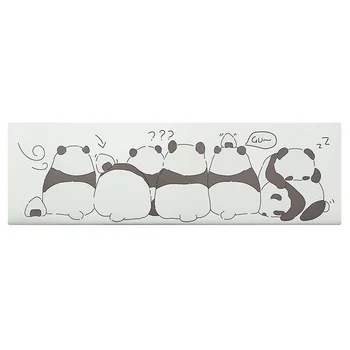 Japansk Panda, Penguin Tegnefilm Køkken Mat PU Læder, Anti-Træthed Mat Oilproof Vandtæt Køkken gulvmåtte