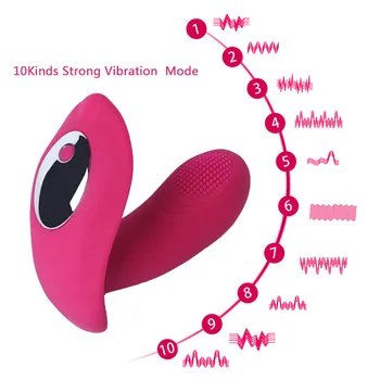 Stropløs Dildo Vibrator Sex Legetøj til Kvinder Erotisk G-spot Massager Klitoris Stimulator Trådløs Fjernbetjening Bærbare Sex Shop