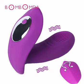 Stropløs Dildo Vibrator Sex Legetøj til Kvinder Erotisk G-spot Massager Klitoris Stimulator Trådløs Fjernbetjening Bærbare Sex Shop