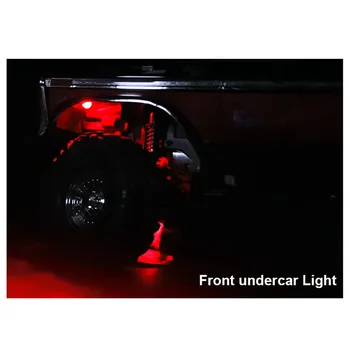 DJ LED Undercar Lys Søgelys Nederste Ramme Omgivende Lys til 1:10 TRX4 Defender Blazer SCX10 RC Biler Reservedele Undercar Lys