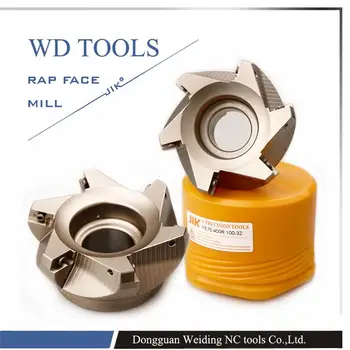 Gratis forsendelse RAP400R-63-22-4T 75 Grad Positive Face Mill Hoved CNC-Fræser,fræser værktøjer,hårdmetal Indsætte APM1604