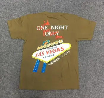 2019ss Scott Travis Astroworld Tour Vegas T-Shirt Mænd Kvinder Streetwear Sommer T-shirt Harajuku Bomuld Top Tees ASTROWORLD Tshirt