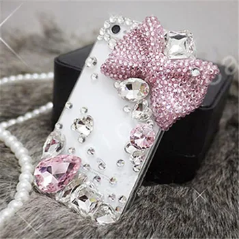LaMaDiaa Phone Case For iphone 11 12 Pro MAX 6 7 8 Plus Luksus Bling Crystal Diamond bue-knude Case Til Iphone XR Xs Antal Tilfælde