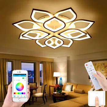 Stue loft lampe moderne minimalistisk LED lampe, kreative personlighed blomst soveværelse studere lyset square hotel lampe
