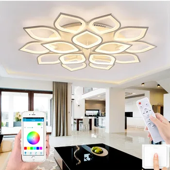Stue loft lampe moderne minimalistisk LED lampe, kreative personlighed blomst soveværelse studere lyset square hotel lampe