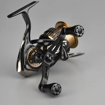 Gomexus Spinning Carbon Hjul Håndtere Eging Lys Spil For Daiwa Fuego Luvias Caldia LT 72 mm 98 mm Dobbelt Håndtag