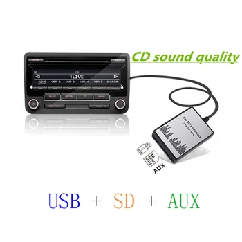 SITAILE USB SD-AUX-bil-MP3-afspiller, CD-Adaptere maskine til Opel Agila 2000-2007 (ikke Navi) 8+6Pin Interface Kit Car Styling