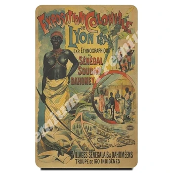 Afrika souvenir-magnet vintage turist-plakat