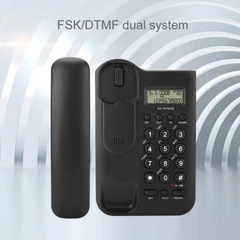 KX-T076 Home Hotel Kablede Desktop Wall Telefon Kontor Fastnet-Telefon Sort Hvid telefono fijo para casa hjemmetelefon